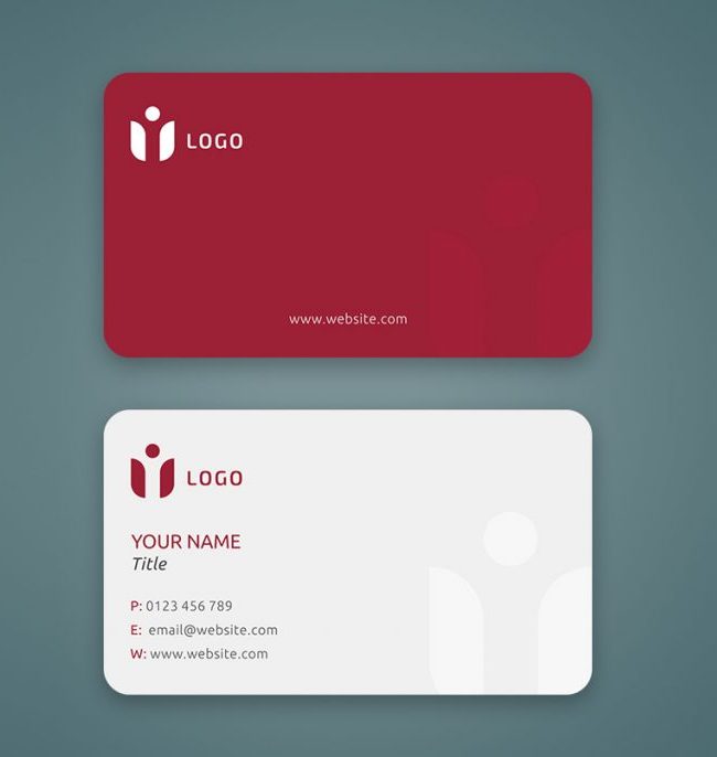 Rounded Corner Business Card Mockup PSD